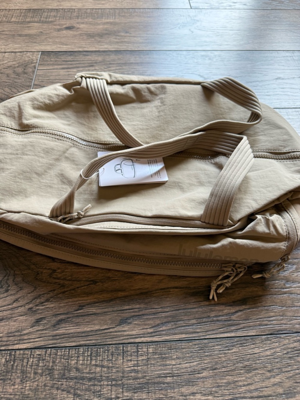 Lululemon 3-in-1 Gym Duffle Bag Travel Gym Bag 30L Oak Color NWT